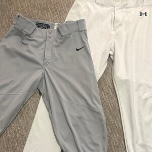 Lot of 2 baseball pants - nike/ under armour